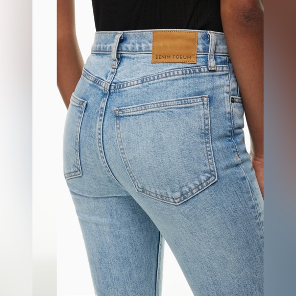 NWOT Denim Forum Yoko High Rise Slim Jeans - Picture 3 of 11